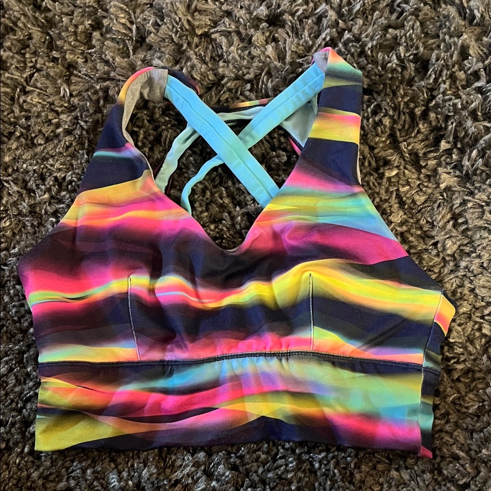 Born Primitive WZA Striped Sports Bra